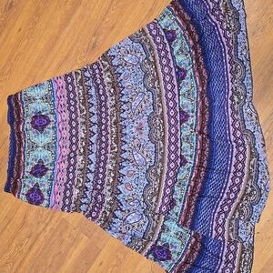 Bright Bohemian Maxi Skirt Size Medium